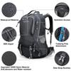 G4Free 50L Hiking Backpack with Rain Cover, USB Port & Shoe Compartment – Deep Gray (Outdoor/Camping Backpack)