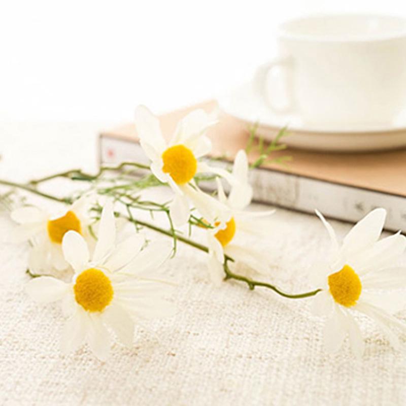 5 Head Gerbera Small Daisy Cosmos High-grade Artificial Flower Small Wild Chrysanthemum Fake Daisy
