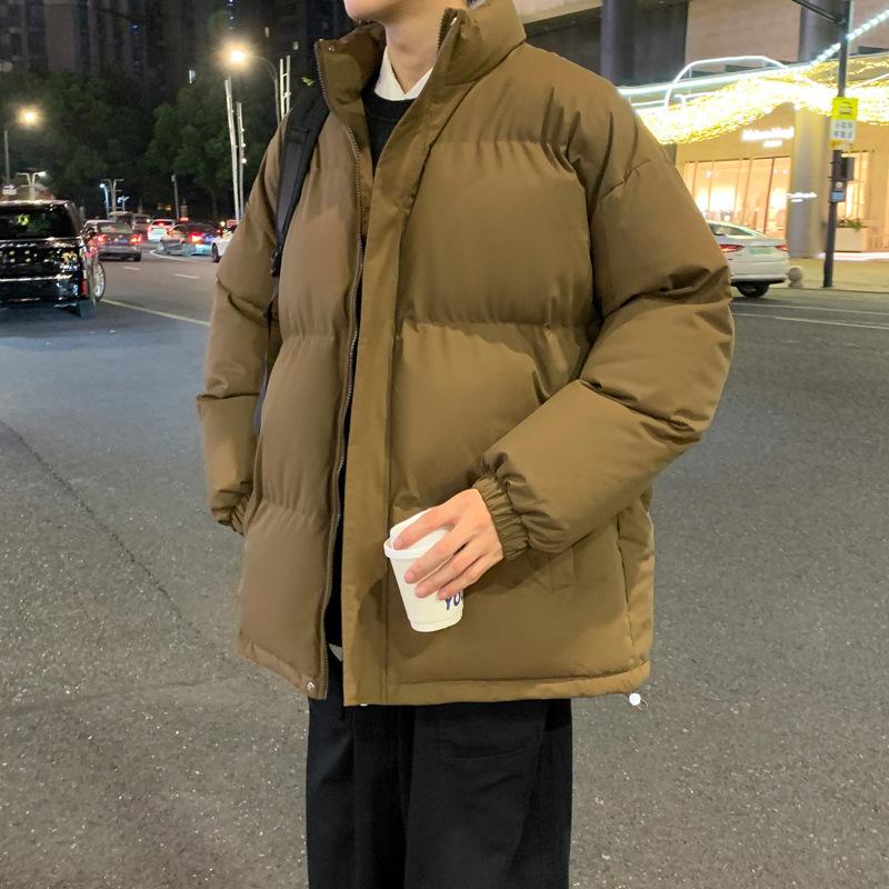 Korean Cotton Coat Men's Autumn and Winter New Thickened Stand Collar Cotton Jacket Casual Windproof Warm Cotton Jacket