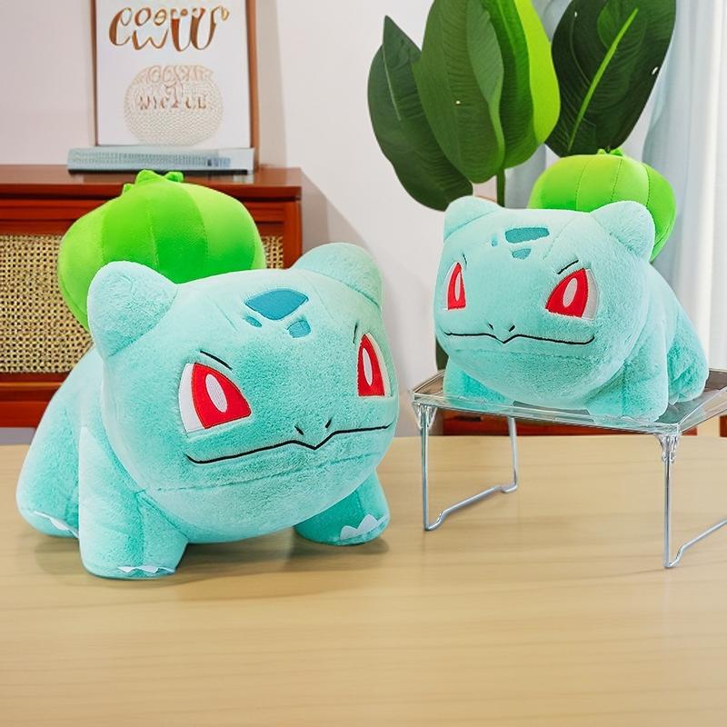 30-60Cm Bulbasaur Plush Toys Green Pokémon Big Stuffed Anime Dolls Collectible Plushie Sleeping Pillow Kid'S Christmas Gifts