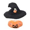 Cute Halloween Outfit Set For 15-17cm Dolls Black Witch Hat Pumpkin Top Wizard Hat And Pumpkin Top Perfect for Collector