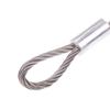 3 Pcs Safe 20Cm Safety Security Cable Wire Stainless Steel Sliver Stage Lights Rope Double Loop Daily