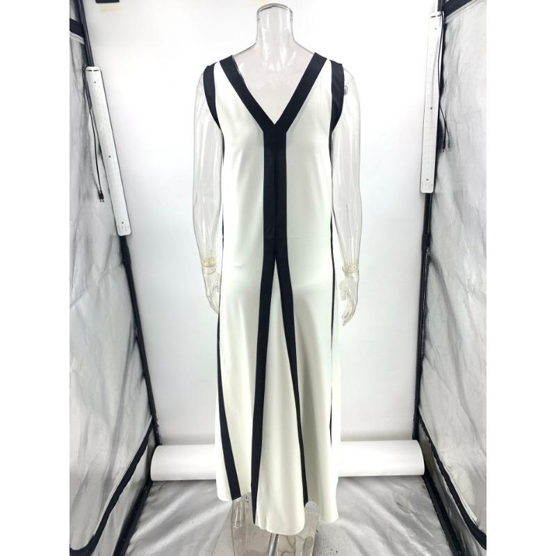 Summer Sexy Double-sided V-neck Contrasting Casual Dress for Women