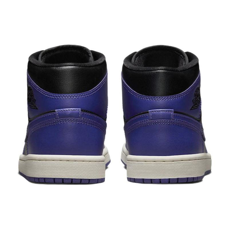 Jordan 1 Mid Purple Black Women's Jordan BQ6472-051