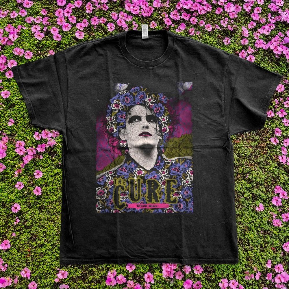 The Cure Dallas Poster Boyfriend Basic Style Unisex TShirt Size S5XL S