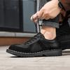 Male Casual Leather Shoes Mens Fashionable Lace Up Flats Shoes Leisure Office Shoes Business Formal Shoes