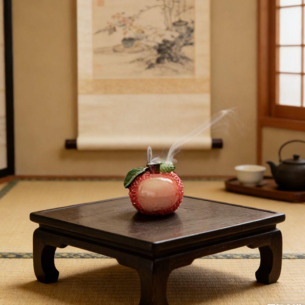 Resin Fruit Aromatherapy Stove Home Ornaments Mini Incense Burner Litchi Incense Burner  Indoor