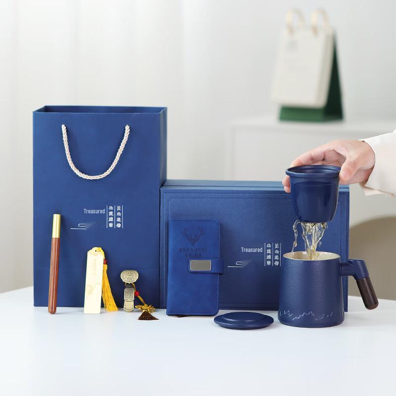 Shanyu Office 5-Piece Ceramic Mug Gift Set
