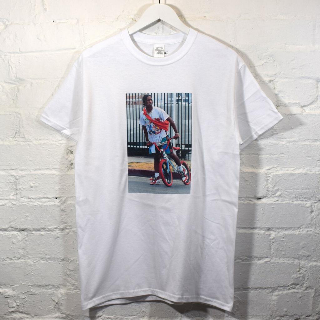 Actual Fact Asap Rocky Bicycle Printed T-Shirt One $ Ap Hip Hop Tee