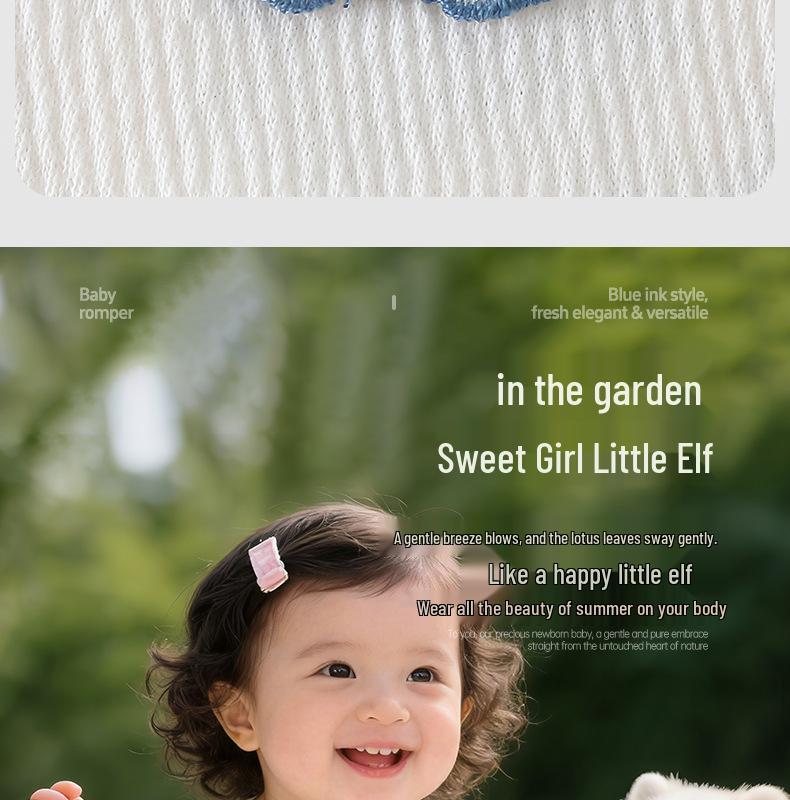 A-Class Pure Cotton Sleeveless Baby Summer Romper - Thin One-Piece Infant & Toddler Outerwear