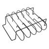 Rib Rack Iron Roasting Stand for Smoking and Grilling Holds Up To 4 Ribs for Outdoor BBQ