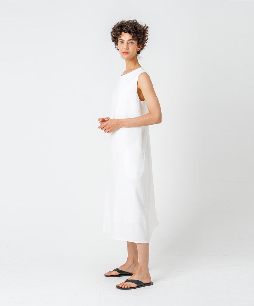 Page Back Twist Dress_White