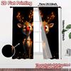 2pcs,Curtains Cute Rudolph Christmas (3) Modern Fashionable Curtains Durable 100% Polyester Fabric Curtains Thermal Insulation,