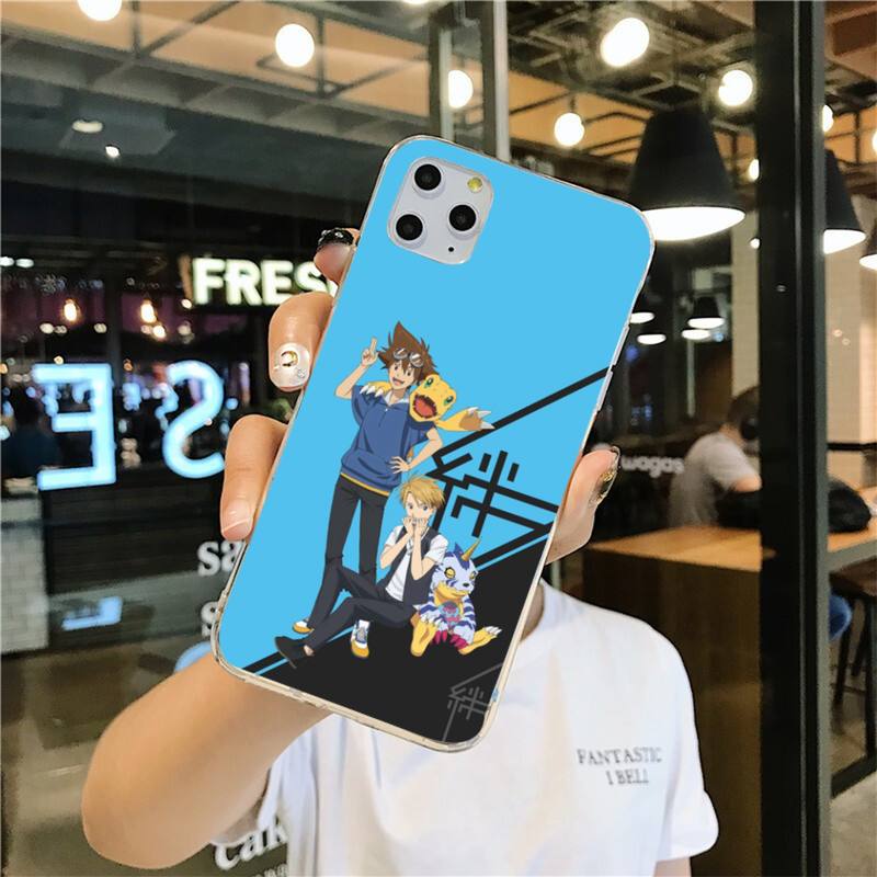 Etui na telefon Digimon Adventure anime dla iphone 12 pro max mini 11 pro XS MAX 8 7 6 6S Plus X 5S SE 2020 XR