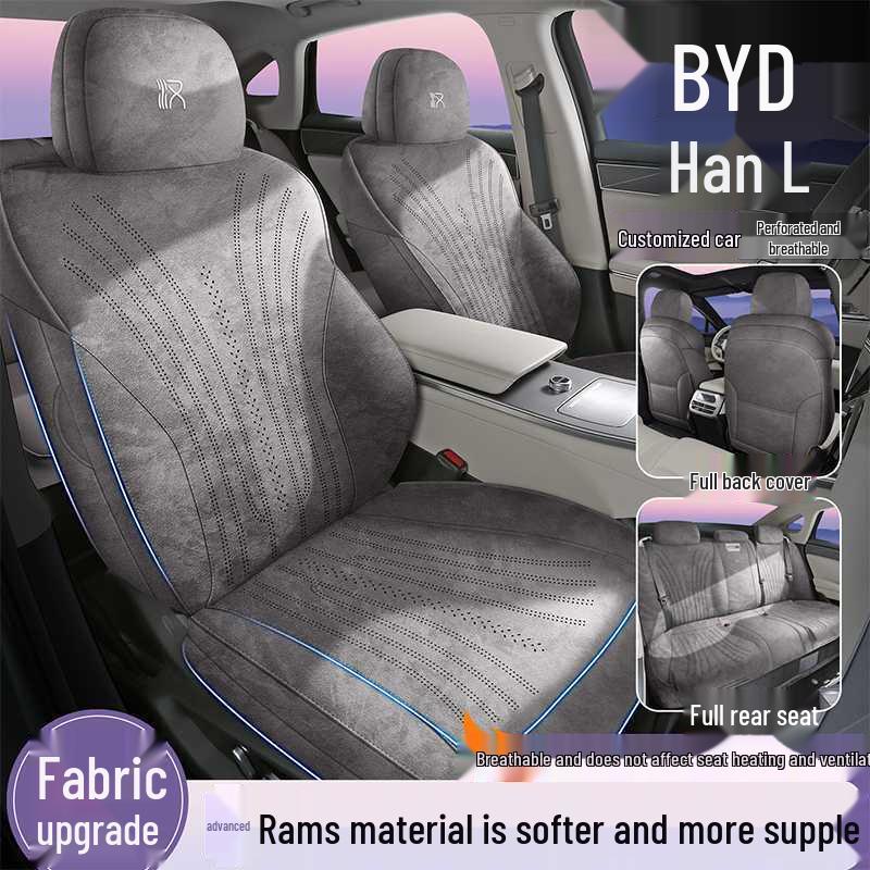 BYD Han L Tailored Car Seat Covers - 25 Styles, All-Season, Full Coverage Saddle Mat
