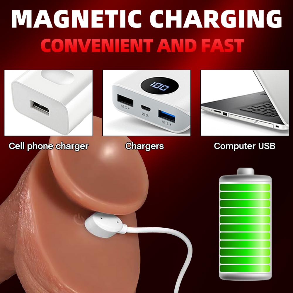 Realistic Dildo Telescopic Vibrator Masturbation Anal Plug for Women Thrusting Dick Penis Adult Heating Remote Control Sex Toys