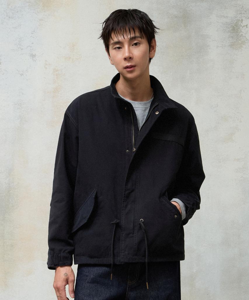 AGOD Washed Canvas Field Jacket [Black]
