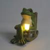 Luce Solare da Esterno Impermeabile Rana Lampada in Resina Picchetto da Terra Luci Decorative da Esterno Adatte per Giardini Cortili Parchi