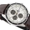 Casio Edifice Serie Einfache Lässige Mode Quarzwerk Echtes Lederarmband Uhr Herrenuhren Silber EFR-526L-7AV