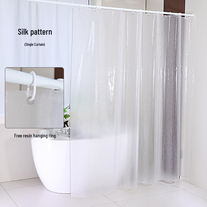 EVA Eco-Friendly Splash-Proof Shower Curtain, Thickened Style for Bathroom
