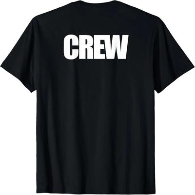CREW -Back Only Film Crew Tshirt for Indy Movie Production
