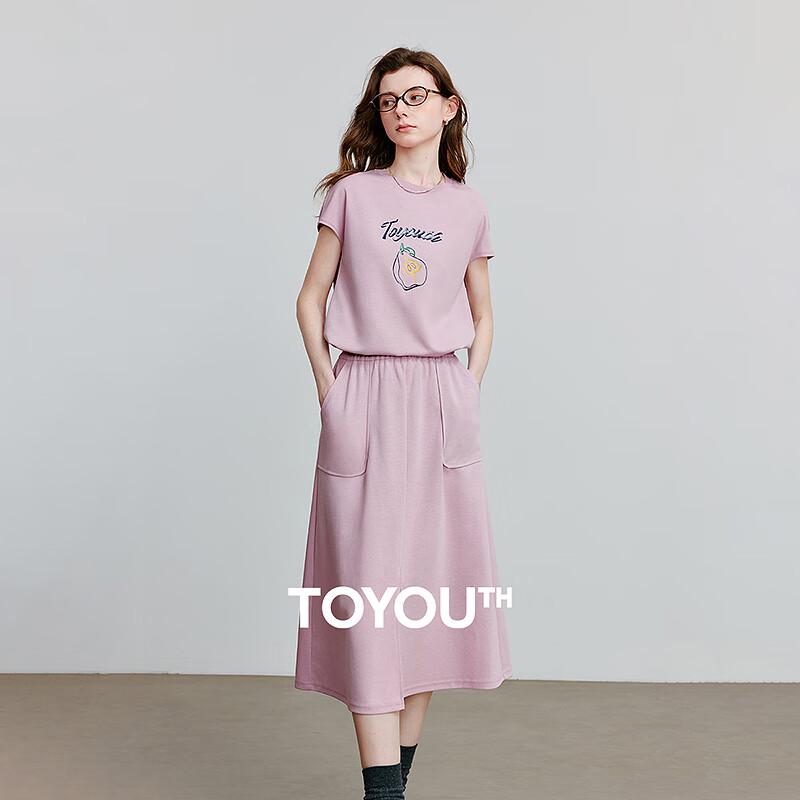 

Chuyu Summer Fruit Print T-Shirt & Skirt Casual Set S