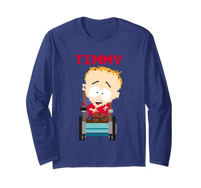 South Park Timmy Pixelated Long Sleeve T-Shirt