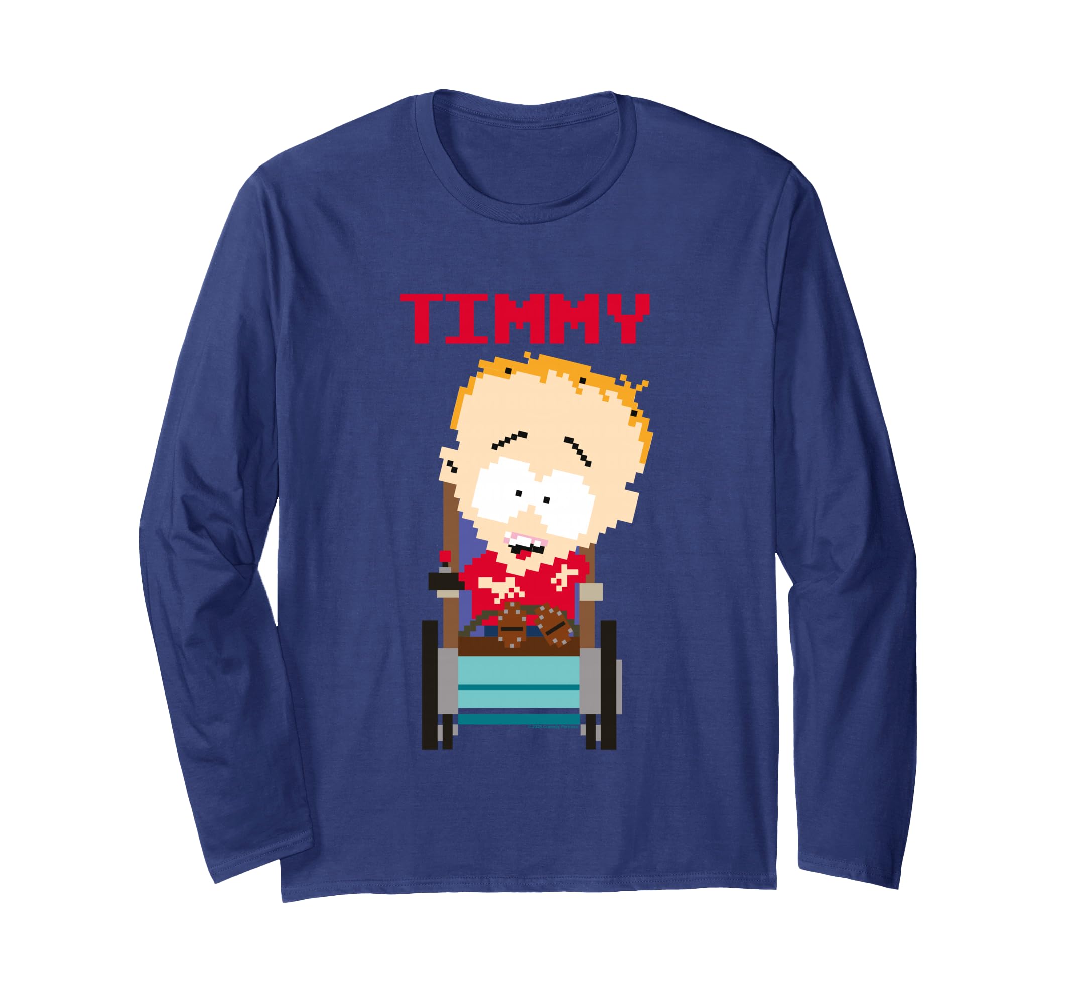 

South Park Timmy Pixelated Long Sleeve T-Shirt