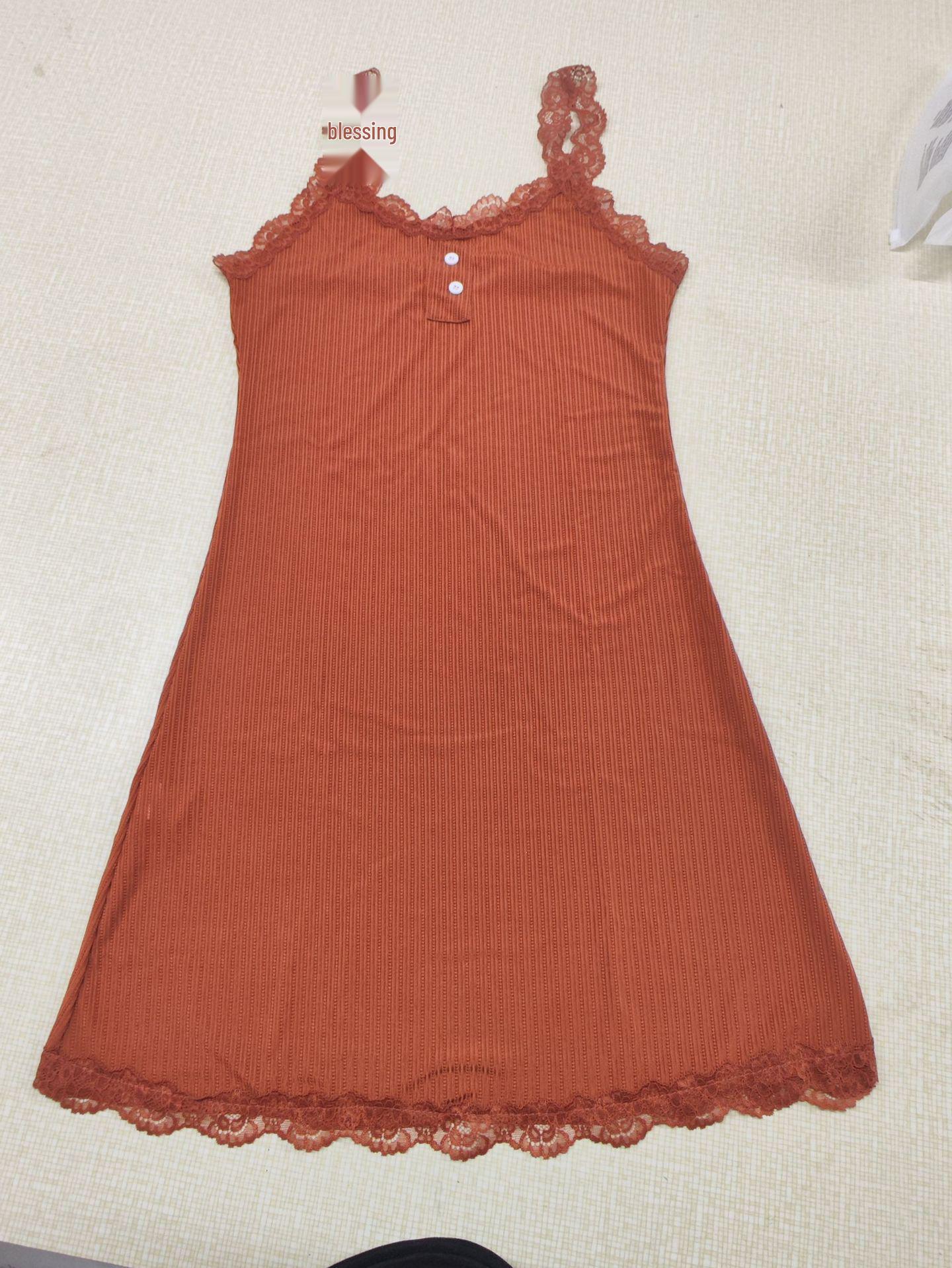 

Кружевная ночная сорочка-майка для трансграничной торговли: Европейская и американская модная сексуальная повседневная облегающая дышащая модель S