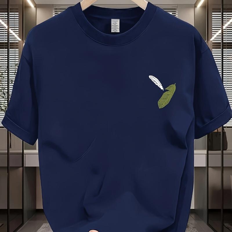 

Christmas Tree Embroidery Men s T-Shirt - Warm Holiday Outfit XXL белый