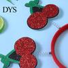 Cute Cartoon Headbands 4Pcs Fruit Decor Watermelon Cherry Children Hair Accessories Strawberry Headpiece Spring Design Hoop Headdress Stretchy