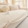 1pc Fluffy Plush Teddy Soft Warm Thicken Winter Sofa Cover, for Living Room Warm Furniture Decor Sofa Towel Slipcover Non-Slip