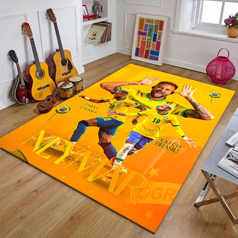 1pc Neymar Design Printed Area Rug Carpet for Bedroom Living Room Home Decor Rugs Mat Non Slip Mat Rug for Bedside