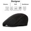 Fashion Berets Cap Men Women Cotton British Retro Plaid Flat Caps Male Autumn Winter Adjustable Driver Hat Unisex Duckbill Hats