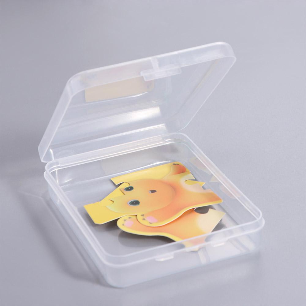 Transparent Photocard Storage Box Dustproof Flip Storage Box Card Storage Case Desktop