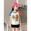 27Home Korean Style Kidsren's Clothing Trendy Brand Kidsren's Pure Cotton Short-Sleeved T-Shirt 2026 Summer New Style Baby Girl Clothes Cartoon