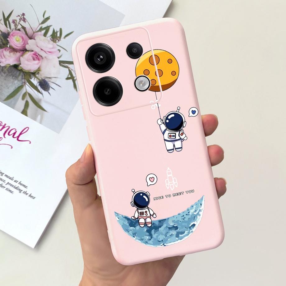 For Xiaomi Redmi Note 13 Pro 5G Phone Case Cow Print Checkered Pattern Soft Liquid Silicone Funda For Redmi Note 13 4G Pro+ Plus