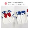 EnDast 140cm Cosplay Sailor Suit with Ribbon Tie for Elementary School Stylish Korean Cute Uniform Costume for Parties and School Events Girls,