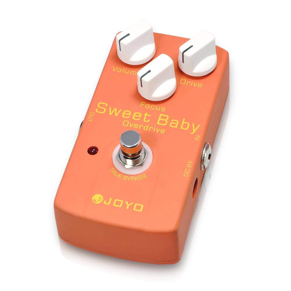 JOYO JF-36 SWEET BABY Overdrive Guitar Effect Pedal Low Gain Overdrive Pedal True Bypass with Volume/Drive/Focus Knobs