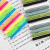 300Pcs Color Stickers Transparent Fluorescent Sticky Note Flags Very Thin Strip Sticker Writable Color Transparent Notes