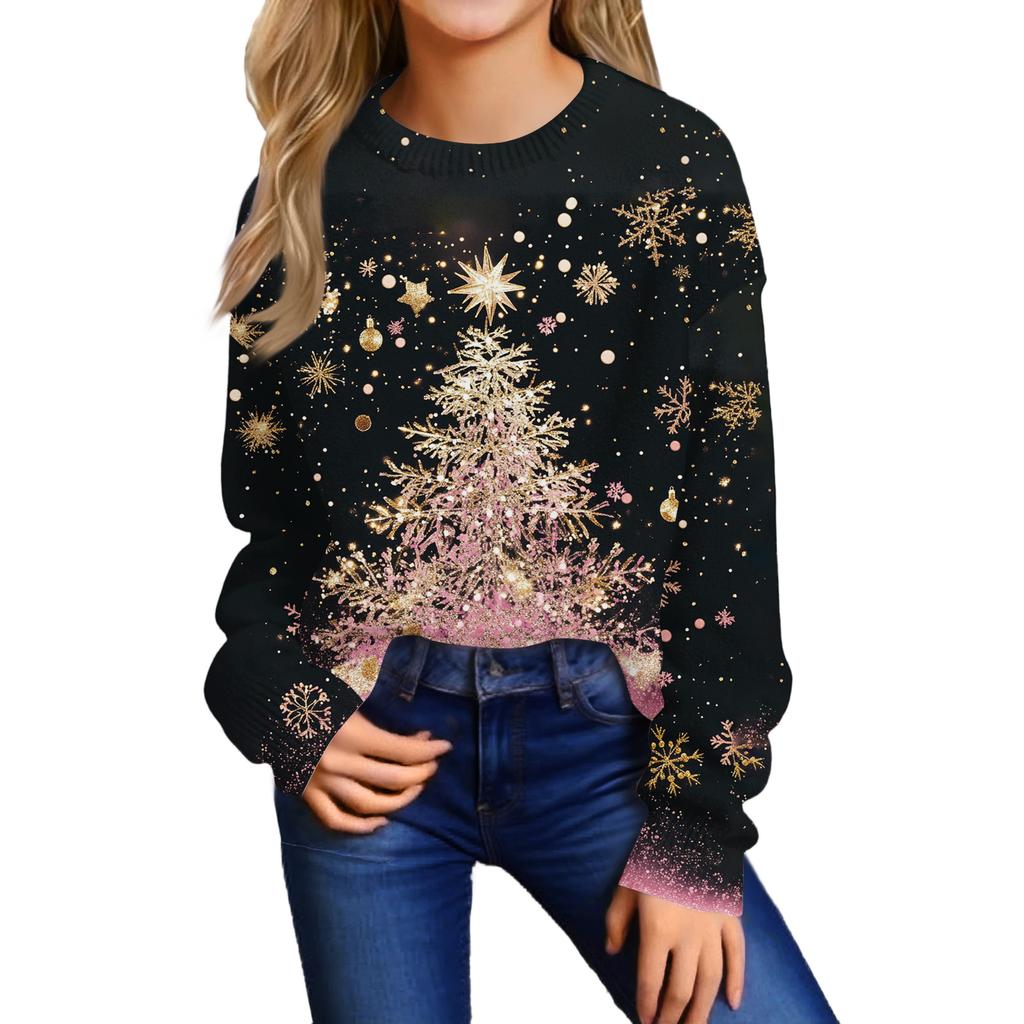 Girls' Hooded Tie-Dye Sweatshirt - Pullover Print Top