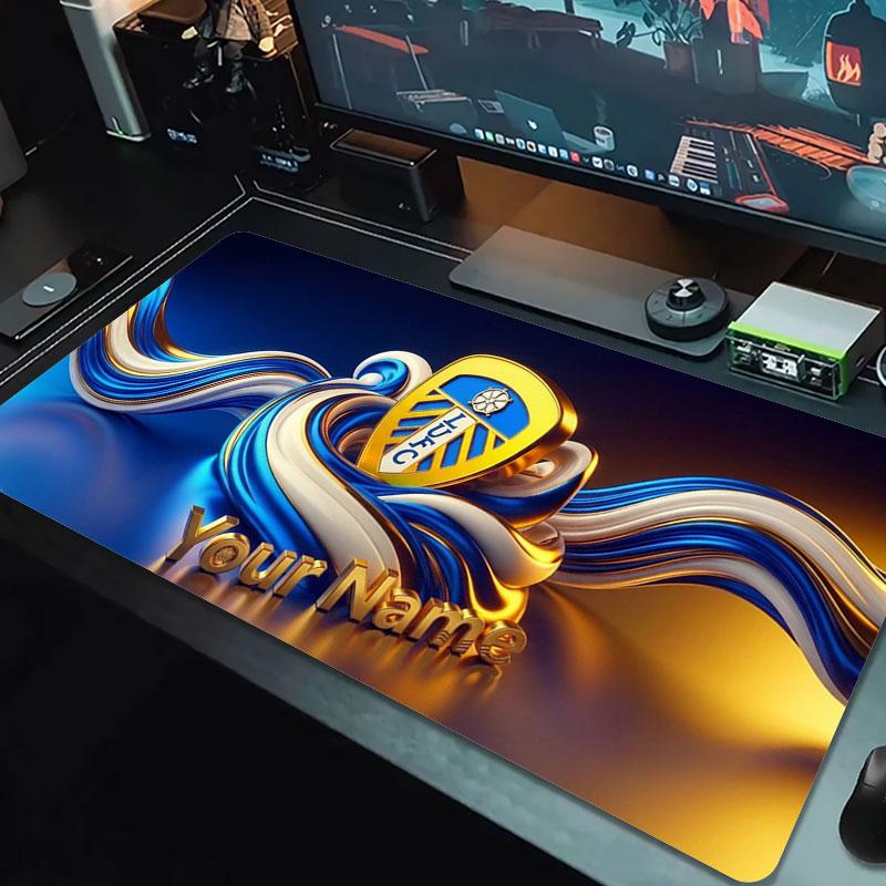 Leeds United Custom Name Large Size Mouse Pad Large Gaming Table Cushion Non-slip Laptop Tablet Big Mousepad XXL Mat Mini PC Playmat With Lock edge