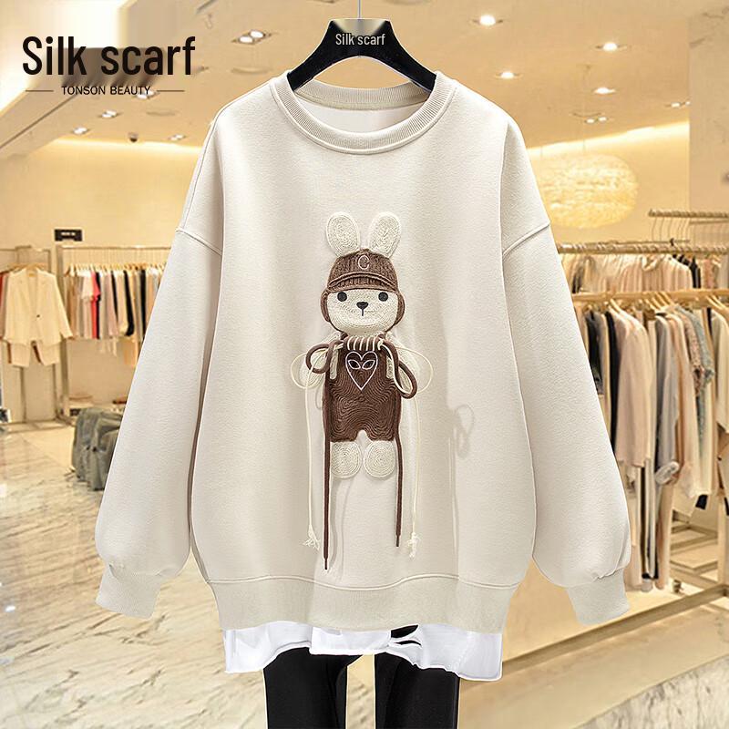 

Women s Cartoon Graphic Loose Fit Long Sleeve Sweatshirt One Size