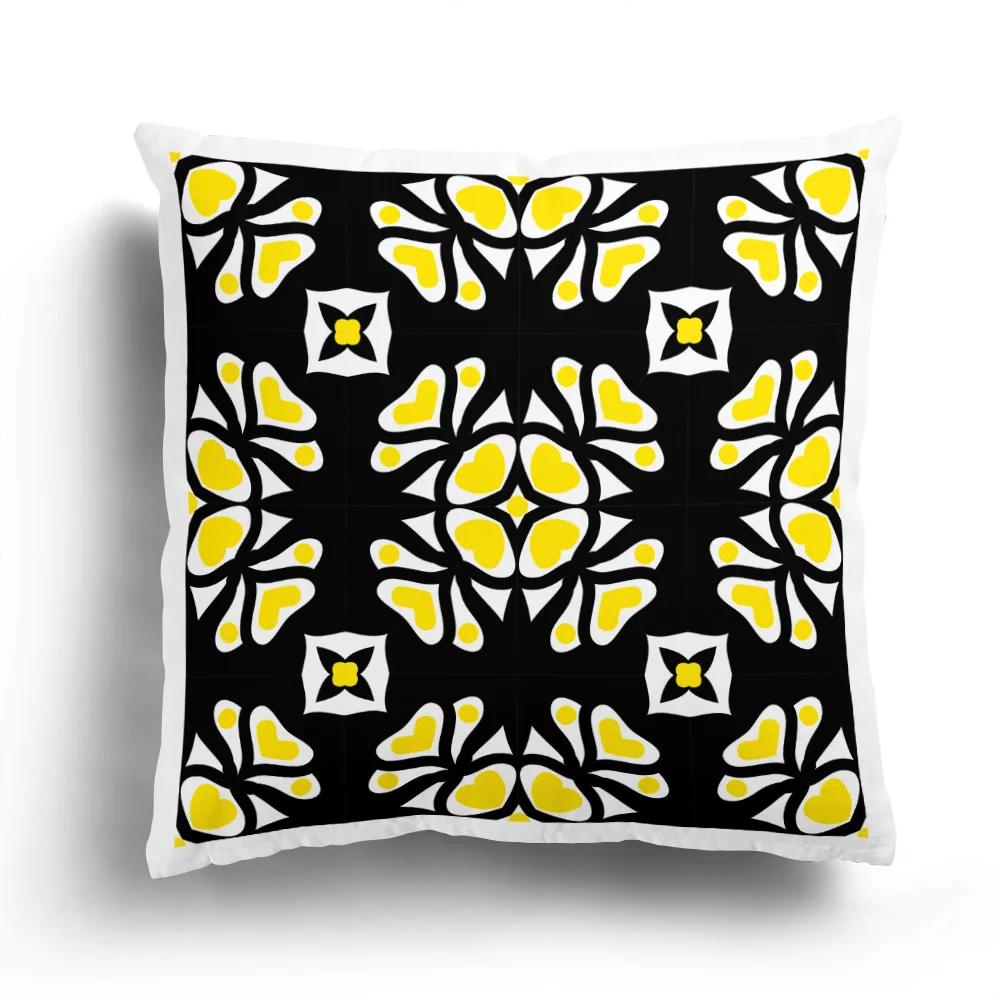 Retro Ethnic Totem Plush Pillowcase Home Sofa Cushion Cover Cartoon Pattern