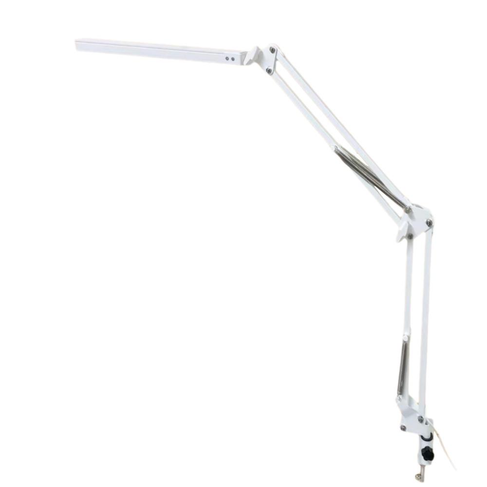 Adjustable Clip Folding Clip on Light Dimmable Swing Arm Desk Lamp  Bedroom