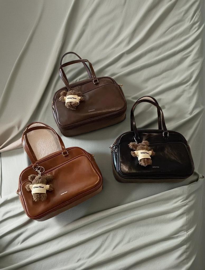 

Сумка-подушка Puppy Academy, женская, 2024 года, новая, большая, сумка для поездок на работу, сумка через плечо на одно плечо коричневый