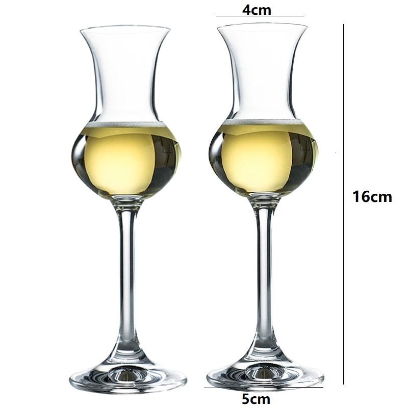 Crystal Whisky Wine Cup Goblet Nosing Glass Rum Liqueur Smell Tasting Glass Brandy Tulip Party Wedding Champagne Glasses