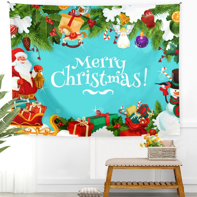 Christmas Tapestry Amazon European and American Holiday Christmas Background Cloth Bedroom