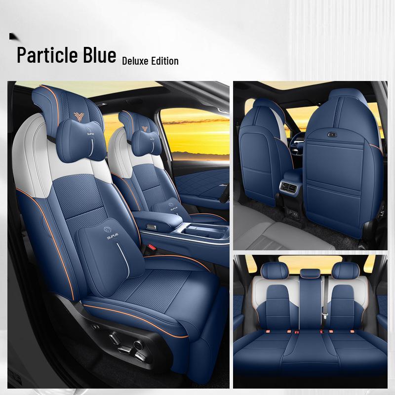 New Neta L Full Leather Car Seat Cushion - Universal, Four Seasons, One-Piece Design