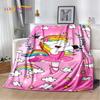 Cartoon Cute Unicorn Soft Plush Blanket,Children's Flannel Blanket Throw Blanket for Living Room Bedroom Bed Sofa Picnic Cover